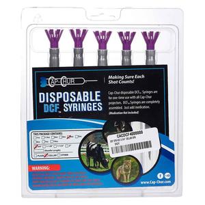 Disposable Charge Fired DCF Syringes with Collared Needles  Palmer Cap-chur Equipment